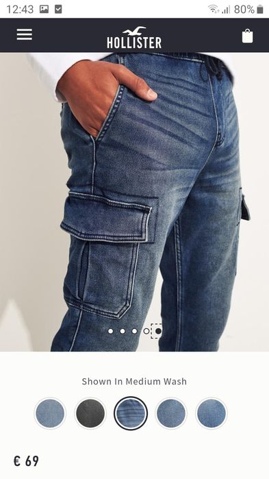 Blugi jogger M Hollister