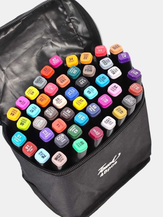 Набор маркеров для скетчинга , двусторонние фломастеры