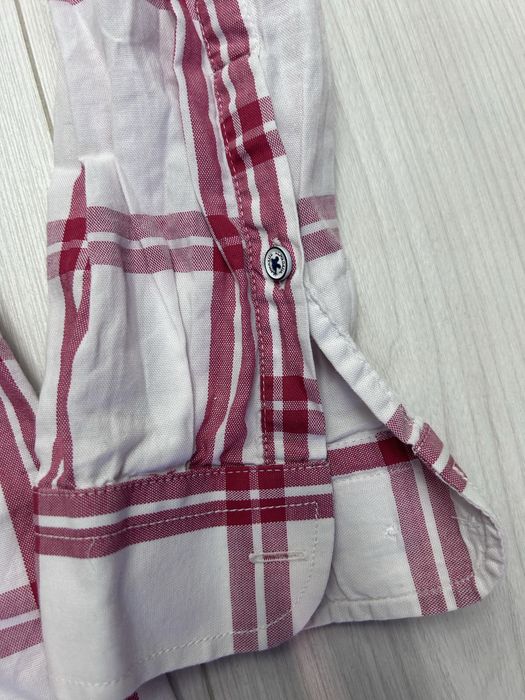 Cămașă Bărbați U.S. Polo Assn. Carouri Alb / Roșu - Mărimea S (Regular Fit)