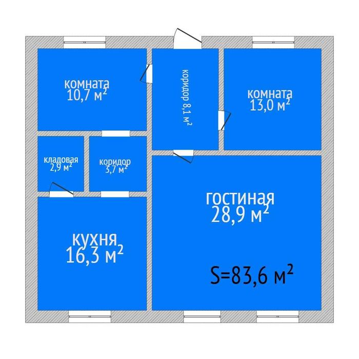 Частный Дом из 3 комнат