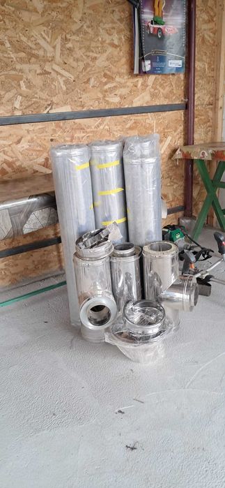 Kit cos de fum complet, inox izolat