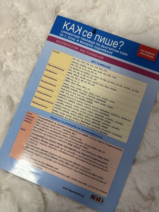 Учебни листове по български и математика