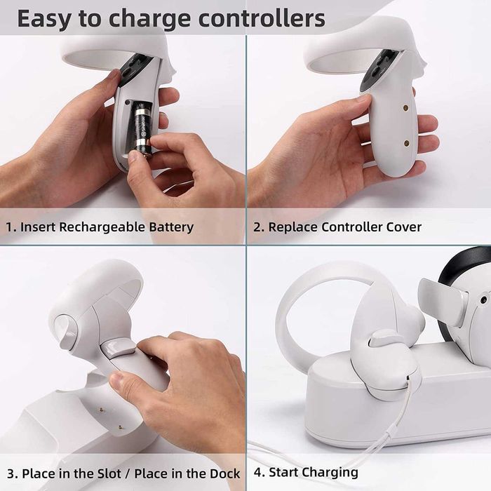 Smatree зареждане на док,слушалки,Oculus Quest2/Meta Quest2,контролер