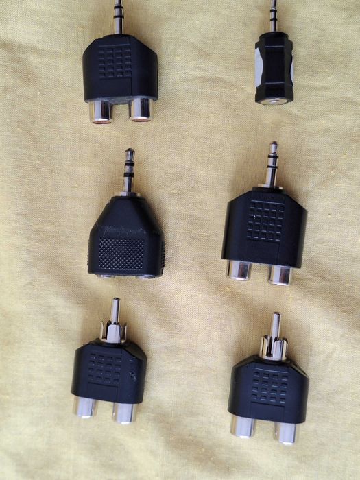 Adaptoare audio stereo, modele diferite, conectare RCA, Jack 3,5, Jack 2,5