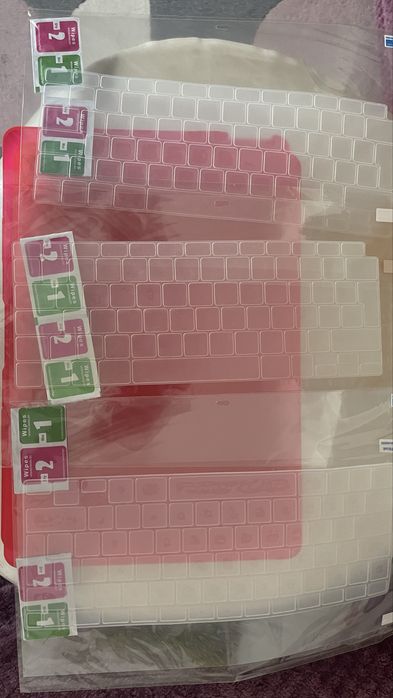 Husa de protectie pentru MacBook Air 13.3-inch, A1932/A2179/A2337, cu folie de protectie pentru tastatura si folie de sticla calita, plastic