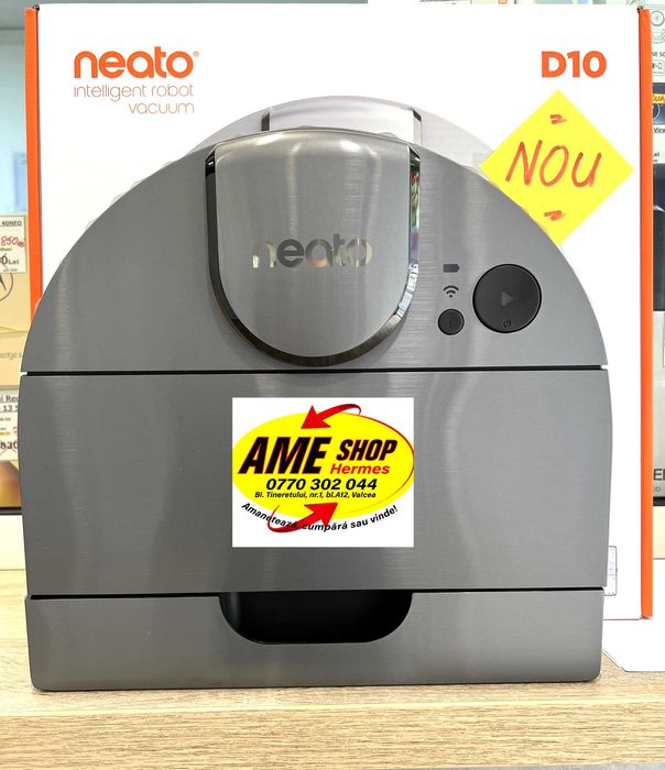 Robot de aspirare Neato D10 cu senzor laser,  NOU!