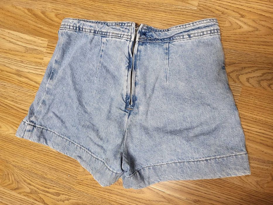 Къса дънкова пола-панталон с прехвърляне H&M 34/XS