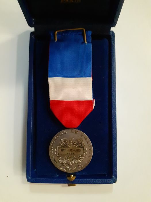 Френски сребърен медальон,медал,орден,значка,колие,украшение