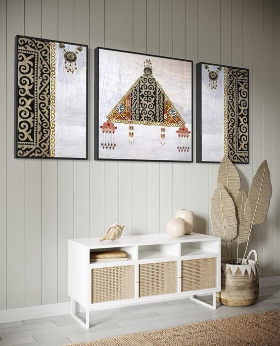 картина   қазақы  үлгіде