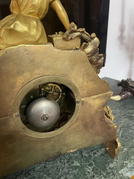 Ceas bronz dore  aurit , Autentic pret 1200€