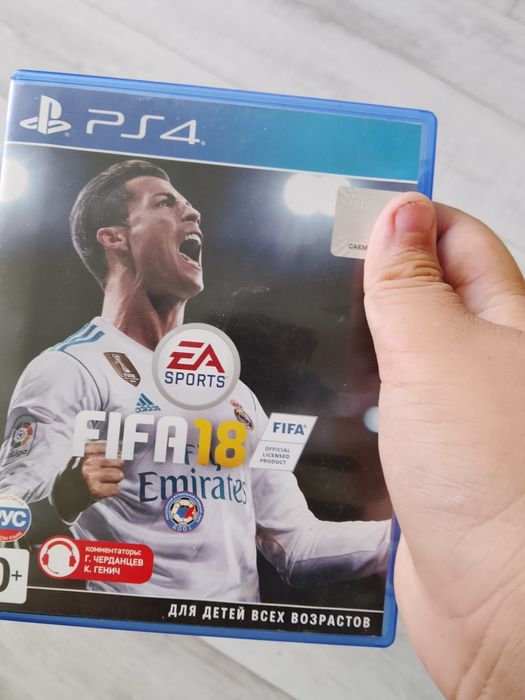 Диск пс4 "FIFA18" б/у