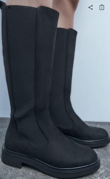 Продавам дамски велурени ботуши на фирмата Зара