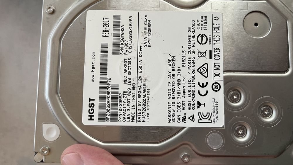 HDD 2000 gb , 2 TB de 3,5” calculator sau DVR .