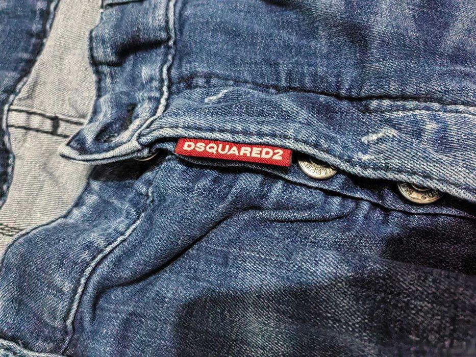 dsquared2 синие джингсы