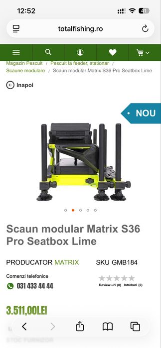 Matrix S36 Pro Seatbox Lime
