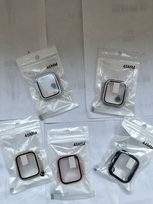Протектор + Кейс за Apple Watch/iWatch 5, 6, 7, 8 SE към Ultra 44,45мм
