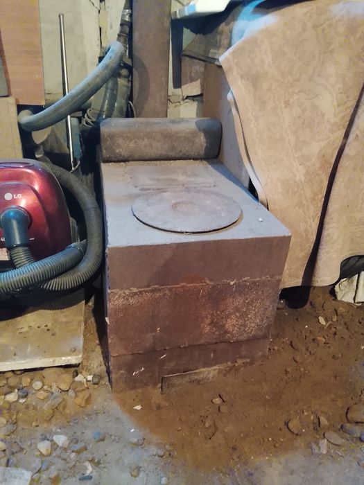 Буржуйка с дымоходом.