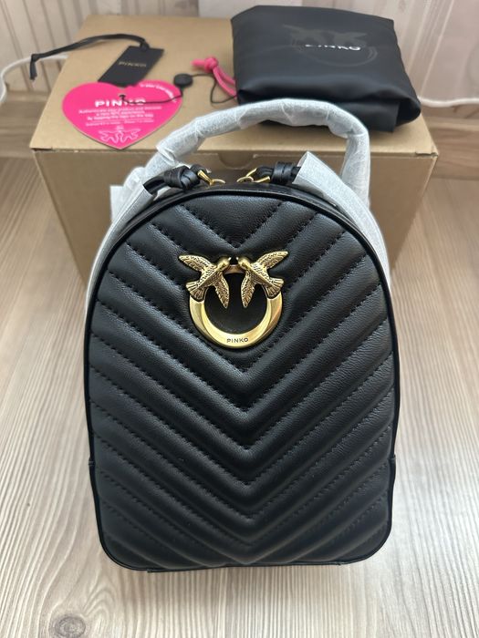 Чисто нова Раница Pinko Love Click Mini в черен цвят