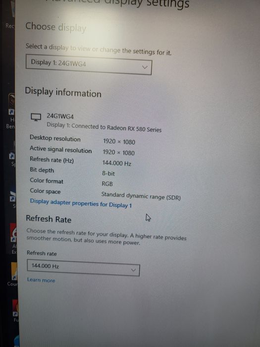 Vând monitor aoc  displey spart