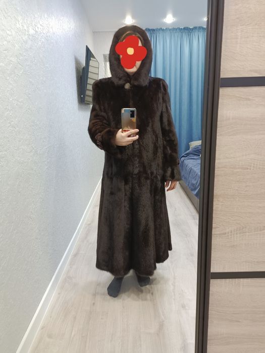 Шуба норковая длинная