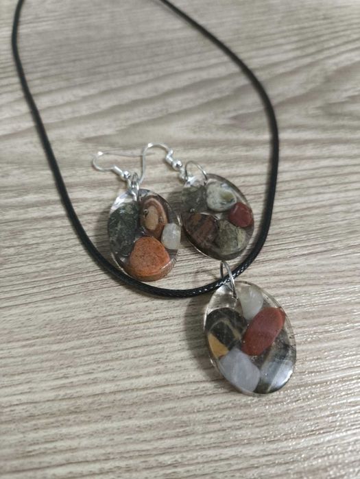 Серьги. Из ювелирной смолы