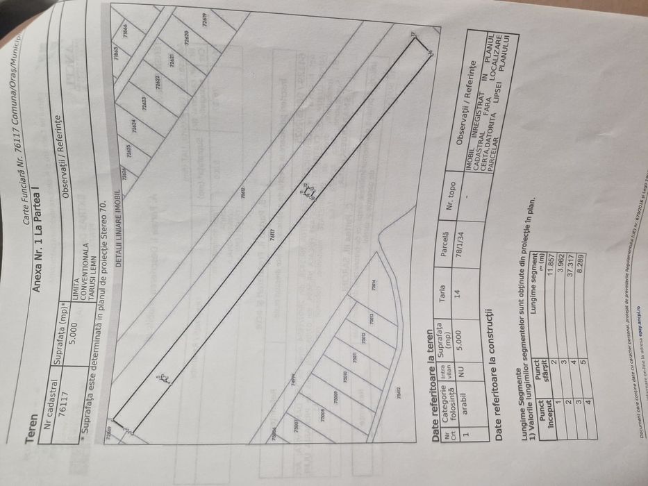 Teren extravilan Dumbrava,  ulmi dambovita