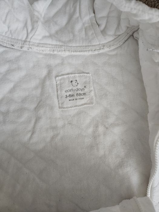 Early days бял памучен космонавт за бебе 3-6мес., 68см.