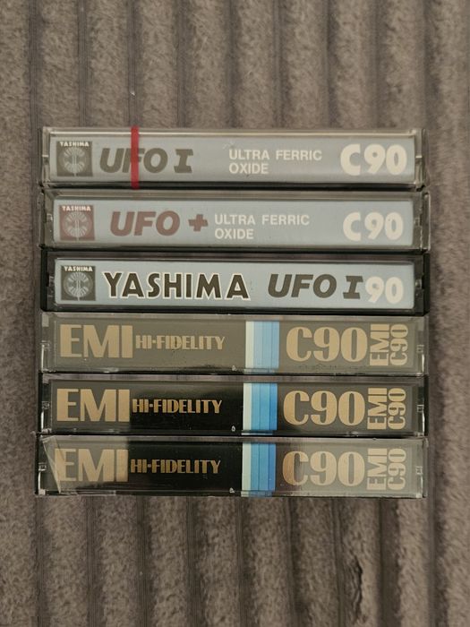 6 Casete Audio EMI C90 Yashima C90