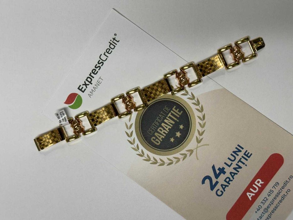 Bratara aur 14K 24.41g 19.5cm (B-59445)(Iulius) Ridicare personala!