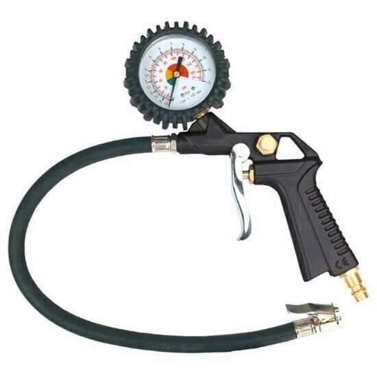 Pistol cu manometru pentru umflat roti