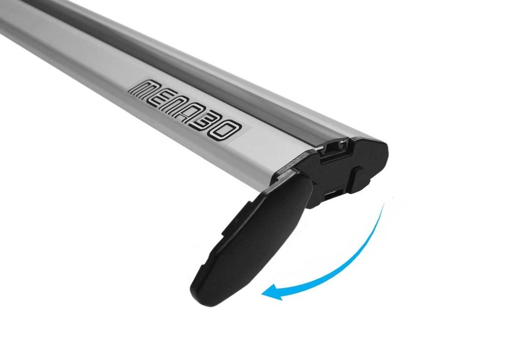 Алуминиеви напречни греди багажник MENABO Lince XL плътен рейлинг