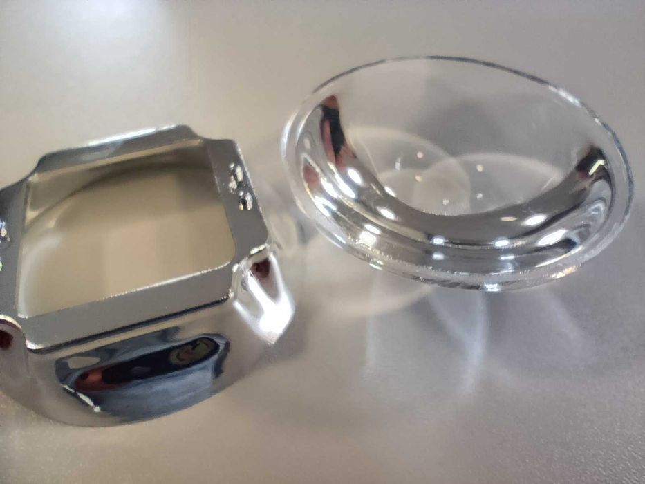 Set 4 lentile din sticlă cu reflector colimator 44mm LED 20W 100W NOI