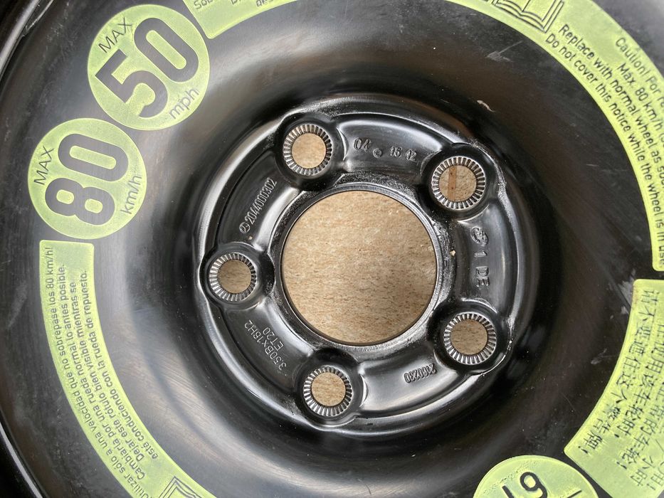 Roata Rezerva Slim Mercedes R16 - 5x112 (Continental 125/90 R16)