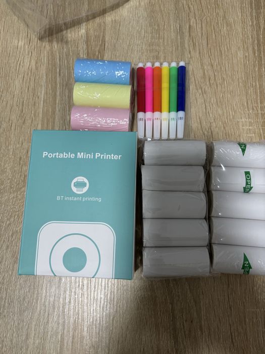 Mini imprimanta portabila + rezerve