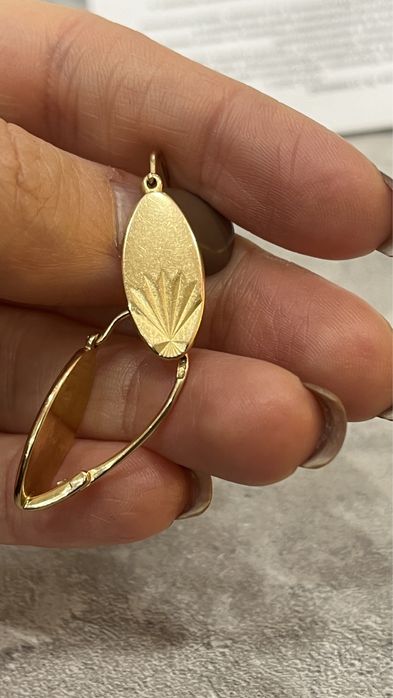 Серьги золотые. Вес 5,3