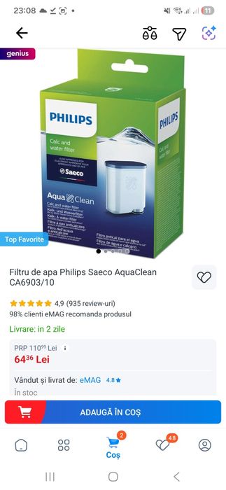 Filtru de apa AquaClean 6 buc 263 lei