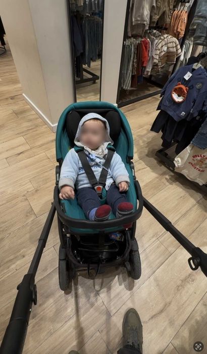 Коляска Peg Perego 3 в 1 бу серая