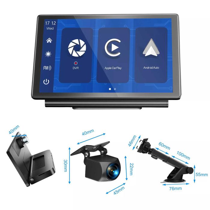 Мултимедия 7 с две камери 4K Carplay и Android Auto Q25