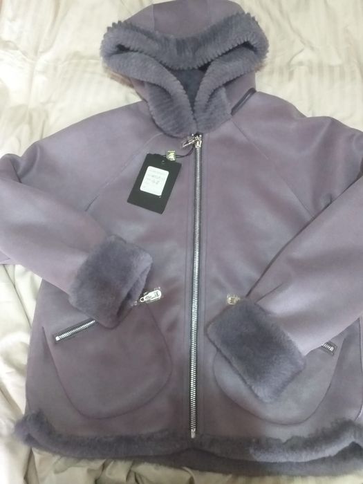 Двусторнняя дубленка, размер 44-46