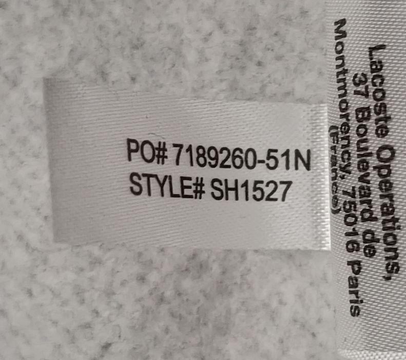 Lacoste Fleece Sweatshirt оригинално горнище L памучен суичър горно