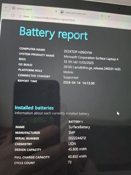 Laptop Microsoft surface 4 i7