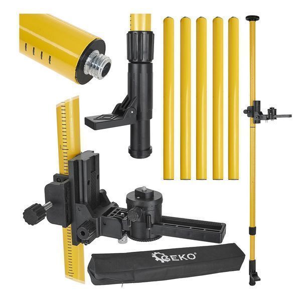 Телескопичен стълб за лазерен нивелир, разтегателен 4.2 м geko