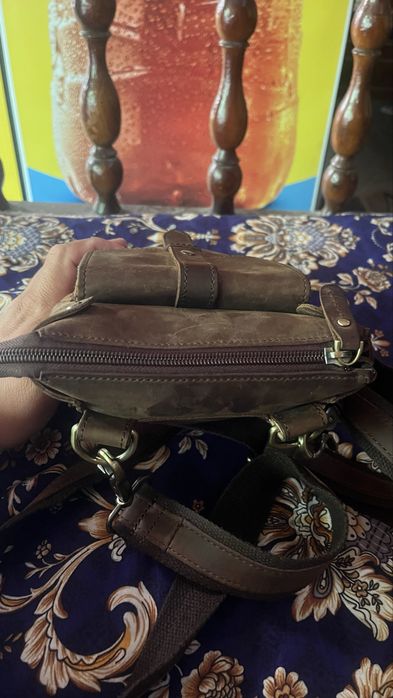 барсетка сумка коричневый