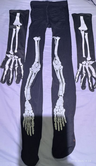 Vând costum dama Halloween Santa Muerte, masca Halloween, bal mascat