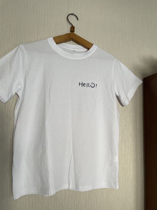 Футболка унисекс белая хлопок