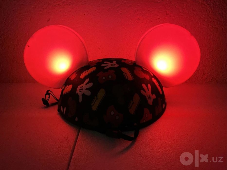 Фирменная Шапка, шляпа светильник Disney Mickey Mouse светящиеся ушки