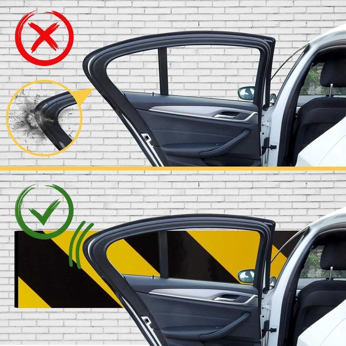 Set 2 panouri de protectie auto garaj parcare autoadezive 10x50x1.5 cm