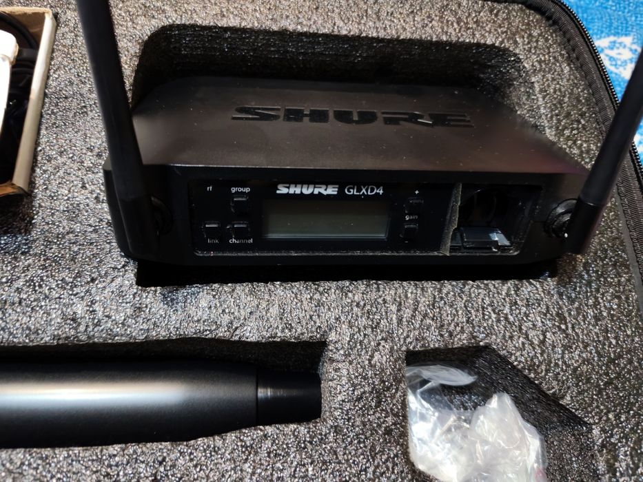 Microfon shure glxd4 cu shure beta 58 cu 2 bateri că nou