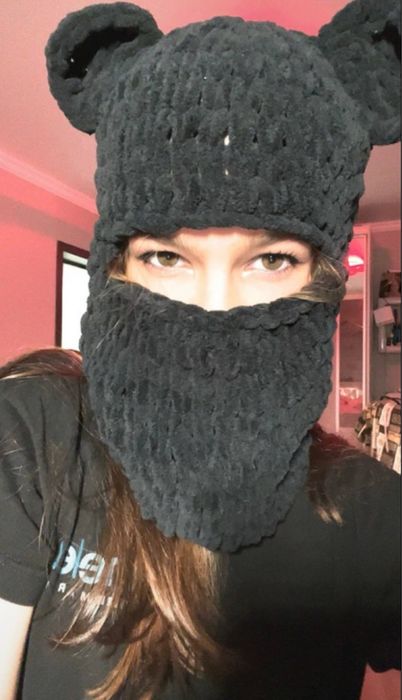 Balaclava / Cagula Handmade cu urechi