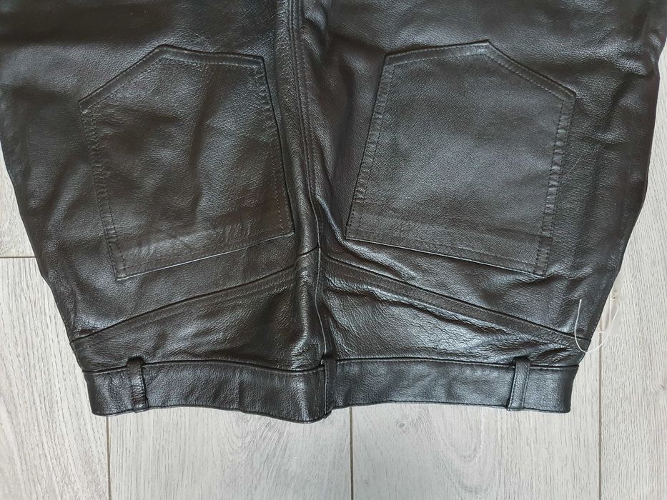 Pantaloni de piele AVITAMO (rock, motor) - Marimea 42 (Talie 80 cm)